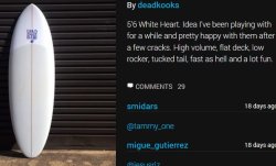 画像4: 【貴重なファブリックインレイ！】 DEADKOOKS/White Heart 5'3 1/2"美品！