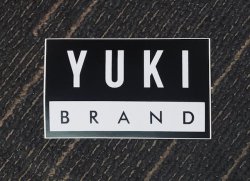 画像1: YUKI BRAND ロゴステッカー (小）