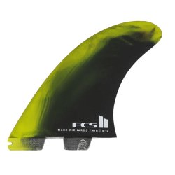 画像1: NEW!! FCSII MR(Mark Richard's Shaper Fin)PC TWIN+STABILIZER / CyberLime/Black