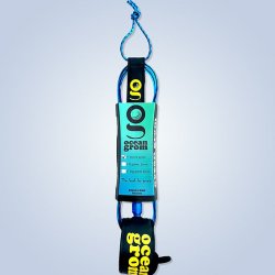 画像1: 【NEW!!】OCEAN GROM / 4' Micro Grom Leash "Fin(ブルー)"