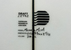 画像2: 【最新モデル】DRAFT // Menace Mid 6'0" Fomura-1ブランク&ティント入 