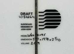 画像2: 【超名作】DRAFT // Whatever Twin 5'7" Fomura-1ブランク指定