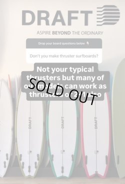 画像5: 【激安！】DRAFT // Trust Me 5FIN！ 5'8" F-1ブランクス&アブストティント