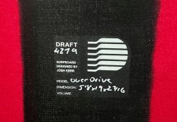 画像2: 【ジョシュカー本人用】DRAFT // "OVERDRIVE2テストボード" QUAD 5'6" F-1ブランクス
