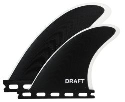 画像1: 【NEW!!】 DRAFT // QUAD FIN BLACK/WHITE