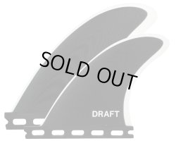 画像1: 【NEW!!】 DRAFT // QUAD FIN BLACK/WHITE