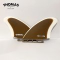 NEW!! DEFLOW/THOMAS BEXON TWIN FIN - BROWN/WHITE