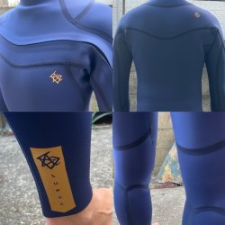 画像2: 【特別価格】 SURGE WETSUITS / チェストジップ フルスーツ / ネイビー  MLB