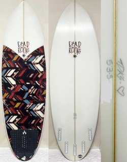 画像1: 【貴重なファブリックインレイ！】 DEADKOOKS/White Heart 5'3 1/2"美品！