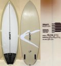 【人気モデル美品】DRAFT // New Round Menace Twin 5'5" Fomura-1ブランク ティント入