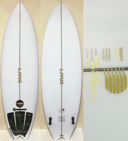 画像1: 【超美品！】DRAFT // "OVERDRIVE" Twin 5'8" F-1ブランクス