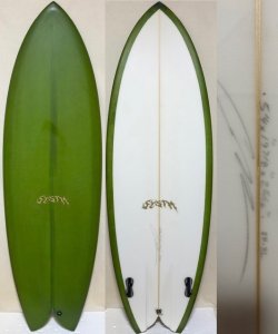 画像1: 【名作】SYSTM / "ANVIL" TWIN 5'4" フラットデッキ&チャンネル入 激安！