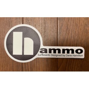 画像: new!! hammo/オリジナルステッカー黒 【塩ビタイプ】
