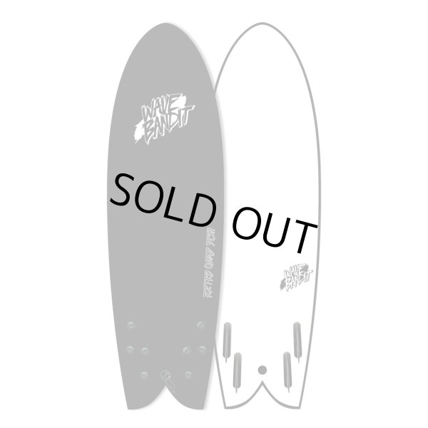 画像1: 【20%OFF!! 】“Wave Bandit" Retoro Fish Quad 5'8"