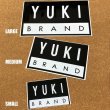 画像3: YUKI BRAND ロゴステッカー (小）