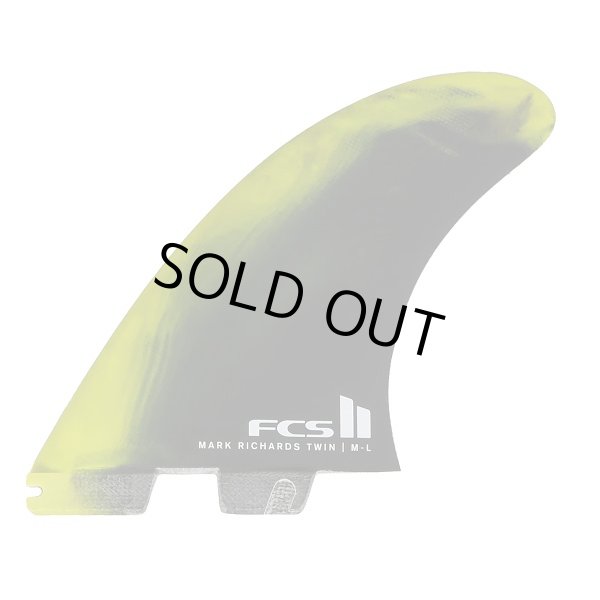 画像1: NEW!! FCSII MR(Mark Richard's Shaper Fin)PC TWIN+STABILIZER / CyberLime/Black