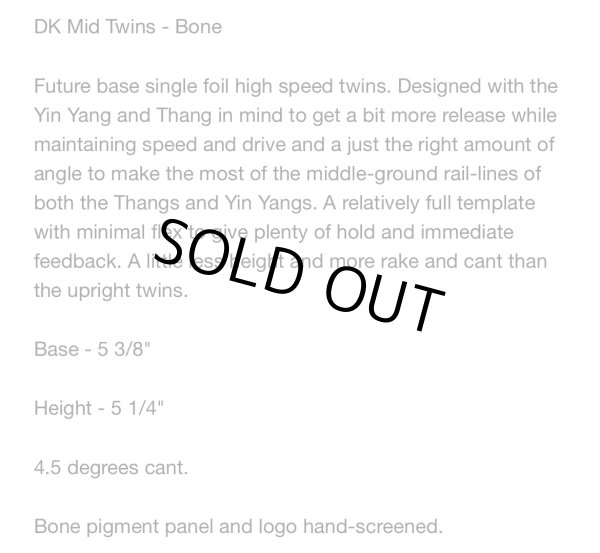 画像2: 【一押しニューモデルツイン】DEADKOOKS Mid Twins / Bone