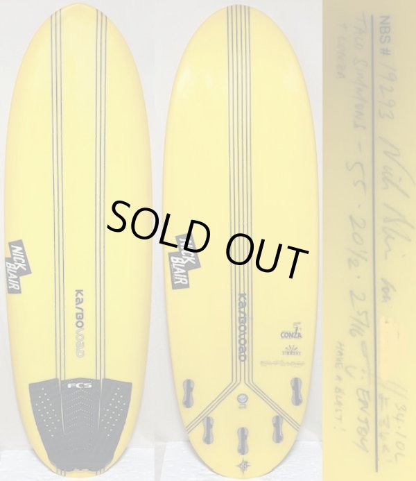 画像1: 【両面ティント&Conzaボトム】"JOISTIK/Taco Simmons 5'5" ニックシェイプカーボロード美品が激安！