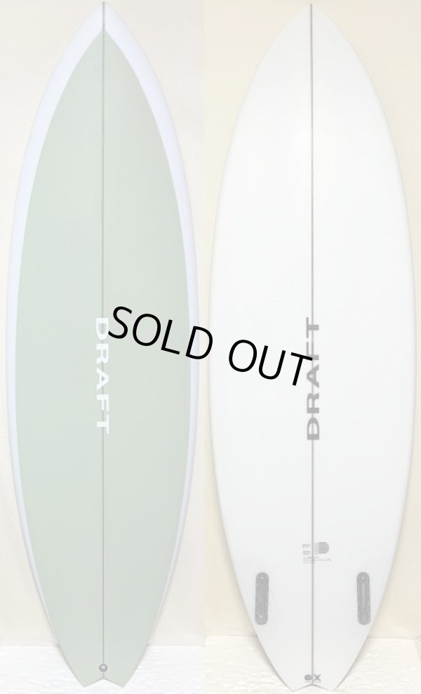 画像1: 【超名作】DRAFT // Whatever Twin 5'8" Fomura-1ブランク指定