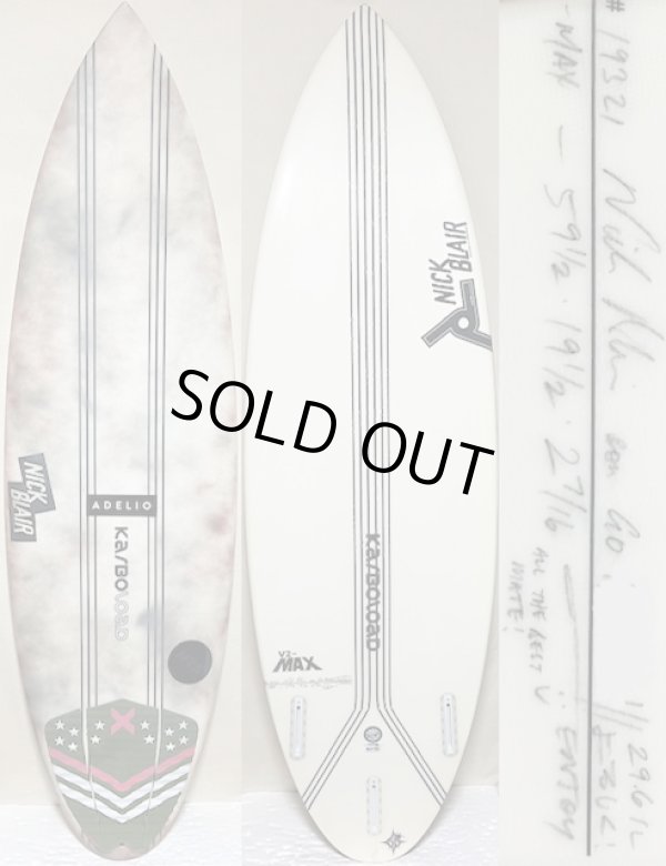 画像1: 【小波パフォーマンス決定版】JOISTIK/V2MAX Karbo 5'9 1/2" ニックシェイプ美品！