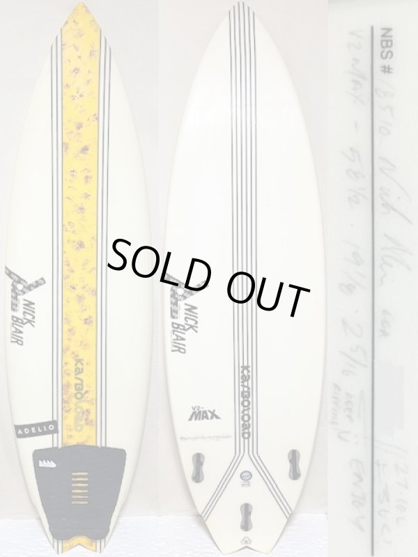 画像1: 【小波パフォーマンス決定版】JOISTIK/V2MAX Karbo 5'8 1/2" ニックシェイプ