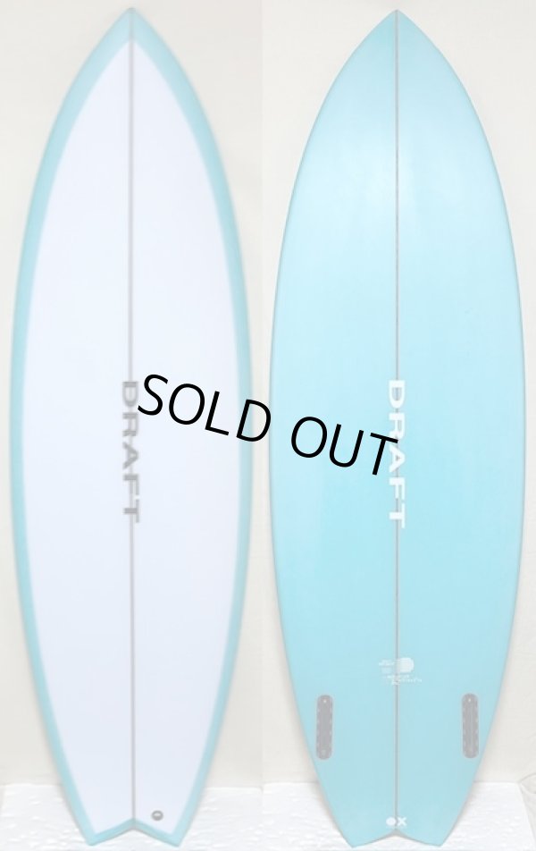 画像1: 【ニューモデル】DRAFT // "OVERDRIVE" Twin 5'8" F-1ブランクス ティント入