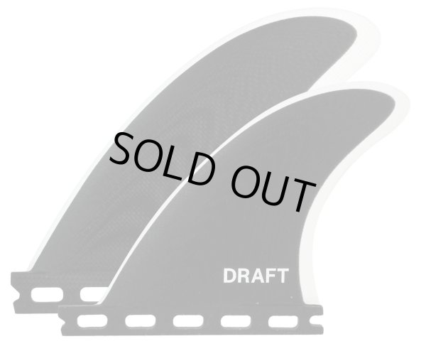 画像1: 【NEW!!】 DRAFT // QUAD FIN BLACK/WHITE