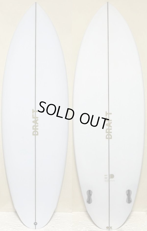画像1: 【最新モデル】DRAFT // New Round Menace Twin 5'3" Fomura-1ブランク指定 Goldロゴ！