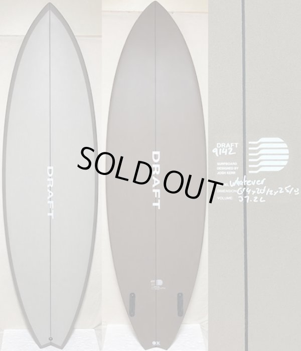 画像1: 【超名作】DRAFT // Whatever Twin 6'4" Fomura-1ブランク指定 激安！