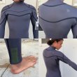 画像3: 【特別価格】 SURGE WETSUITS / チェストジップ フルスーツ / チャコールグレー  ML