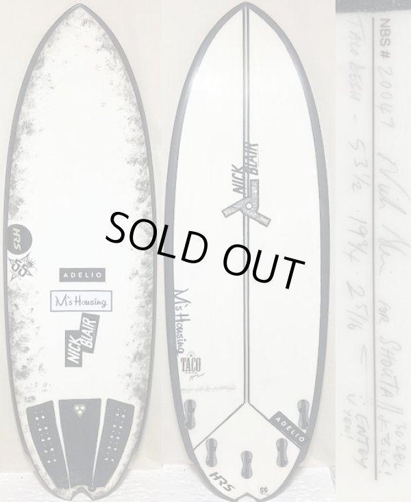 画像1: 【世界に1本の激レアボード】"JOISTIK/Taco Desu タコデスカーボンレール 5'3 1/2" テストボード中古