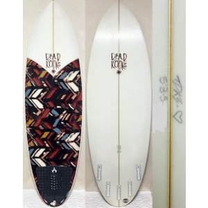 画像: 【貴重なファブリックインレイ！】 DEADKOOKS/White Heart 5'3 1/2"美品！