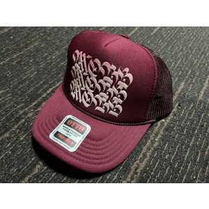 画像: NEW!! MOBB CAP (Tracker) ワイン/ホワイト 1点のみ