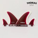 画像: NEW!! DEFLOW/THOMAS BEXON TWINER FIN / BURGUNDY/WHITE