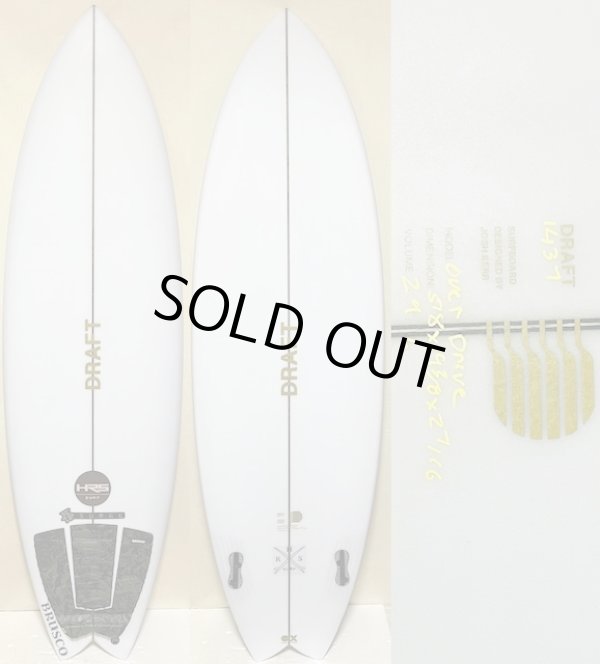 画像1: 【超美品！】DRAFT // "OVERDRIVE" Twin 5'8" F-1ブランクス