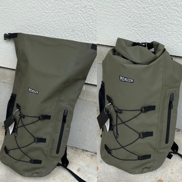【New!!】 ADELIO/”RECON BACK PACK” ウェット&バックパック　/　Olive Green
