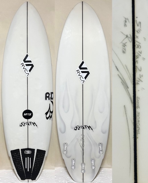 画像1: 【衝撃だった初テストボード】SYSTM / Snub Mongrel 5'4" 松下諒大使用中古 Fireスプレー入！