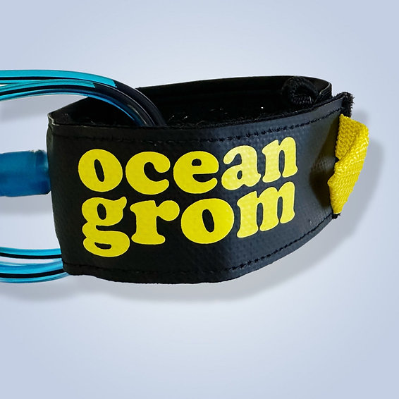 画像1: 【NEW!!】OCEAN GROM / 4'8 Micro Grom Leash "Fin(ブルー)"