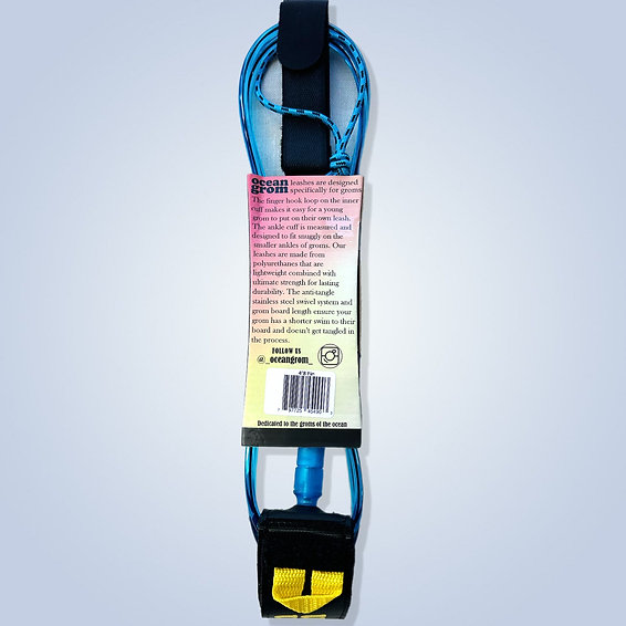 画像2: 【NEW!!】OCEAN GROM / 4'8 Micro Grom Leash "Fin(ブルー)"