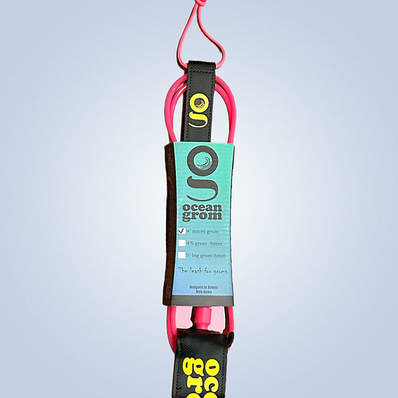 画像2: 【NEW!!】OCEAN GROM / 4' Micro Grom Leash "Lucy(ピンク)"