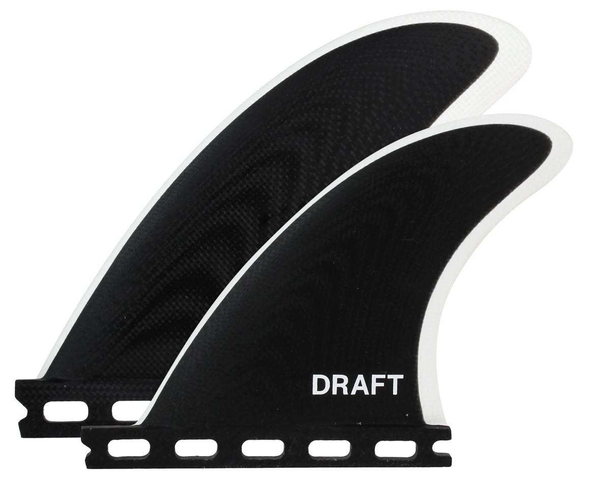 画像1: 【NEW!!】 DRAFT // QUAD FIN BLACK/WHITE
