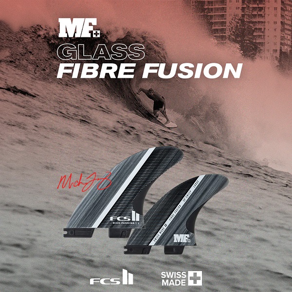 画像6:  FCSII  Mick Fanning Glass Fibre Fusion Tri  Size"M" /smoke/white