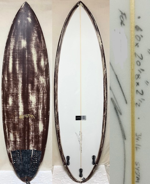 画像1: 【浮力たっぷりツインピン！】SYSTM / "BURNER2" 6'0" シャビーティント 激安！