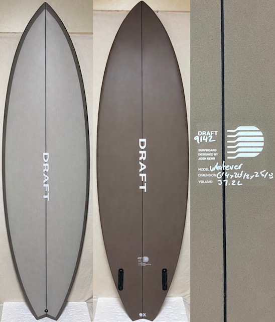 画像1: 【超名作】DRAFT // Whatever Twin 6'4" Fomura-1ブランク指定 激安！