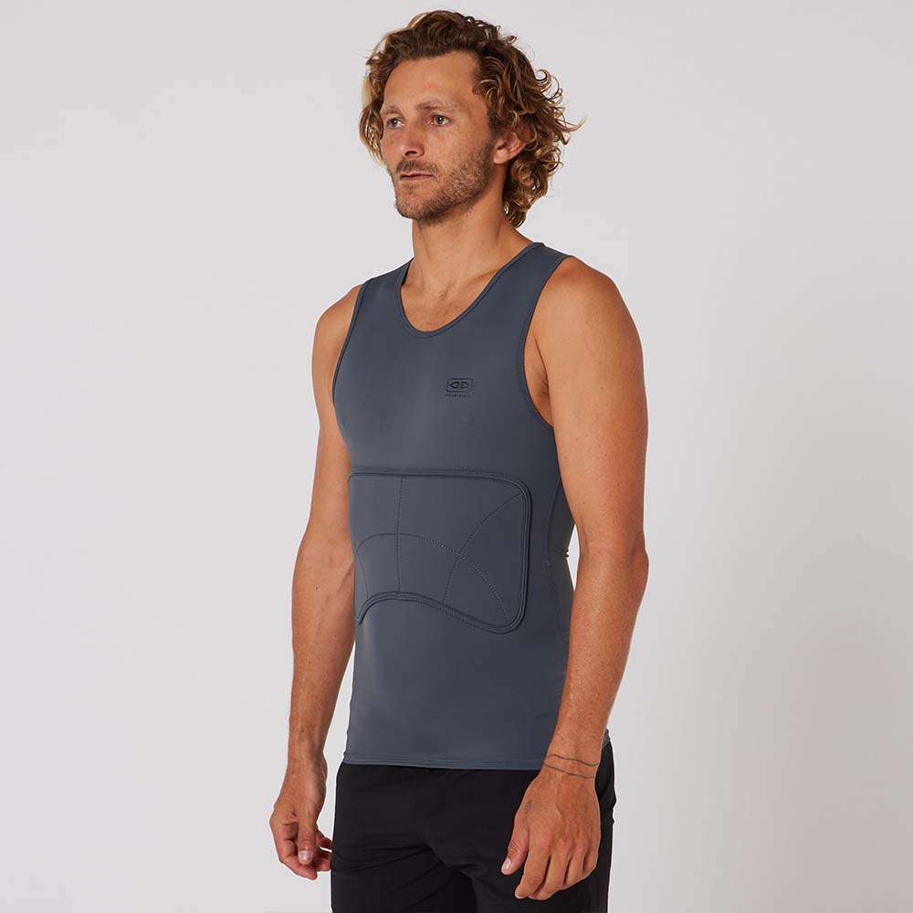 画像1: 【NEW!!】パドル時の肋骨の痛みを軽減！O＆E RIB GUARD PADDED VEST GREY