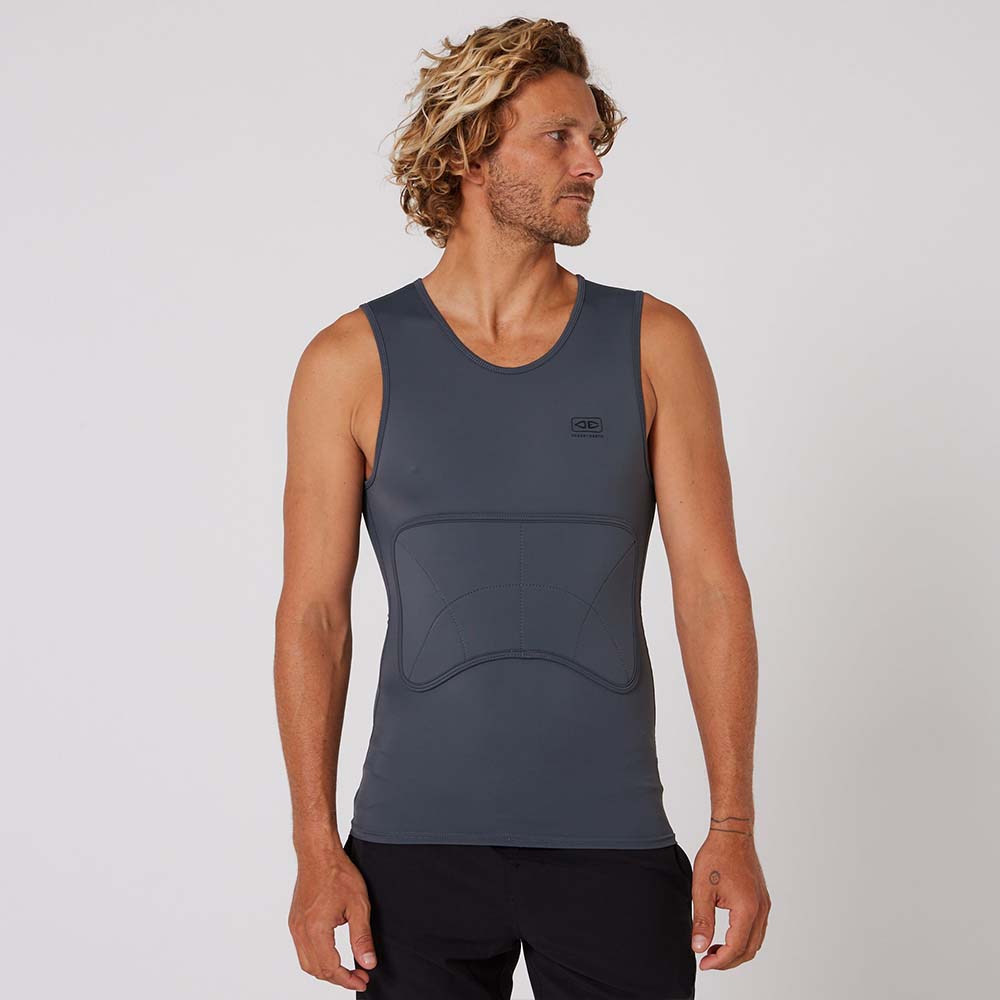 画像2: 【NEW!!】パドル時の肋骨の痛みを軽減！O＆E RIB GUARD PADDED VEST GREY