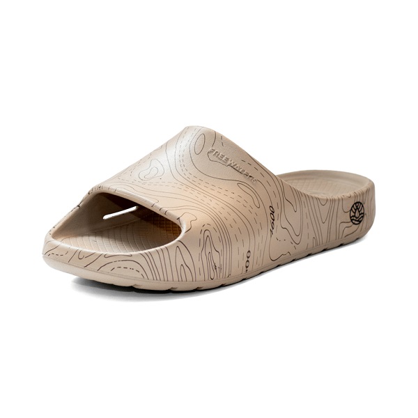 画像1: 2026 NEWモデル‼ FREE WATERS / Cloud9 Slide Topography Taupe Print -Unisex