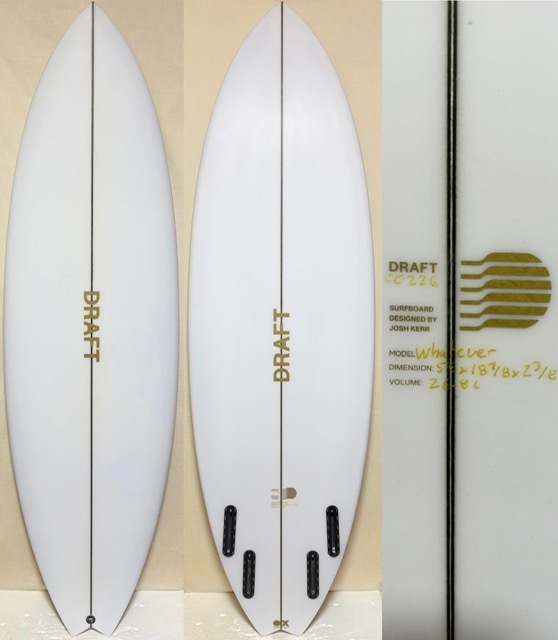 画像1: 【超名作】DRAFT // Whatever QUAD 5'6" Fomura-1ブランク指定 激安！