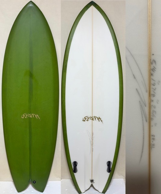 画像1: 【名作】SYSTM / "ANVIL" TWIN 5'4" フラットデッキ&チャンネル入 激安！